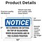 Signmission No Climbing Or Sitting On Top Of Bleachers, 10 in W x Rectangle, Vinyl Decal OS-2PACK-NS-D-710-L-14454 - alternate 4
